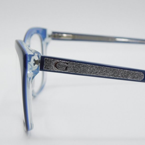 BRAND NEW GUESS GU2619 090 SHINY BLUE CAT EYE WOMEN'S EYEGLASSES 53-17-1… - Picture 6 of 11